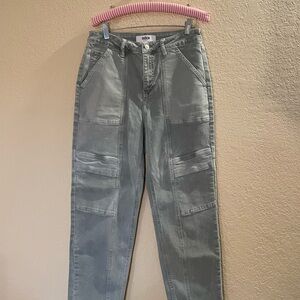 Mica Women's Straight Leg Green Jeans